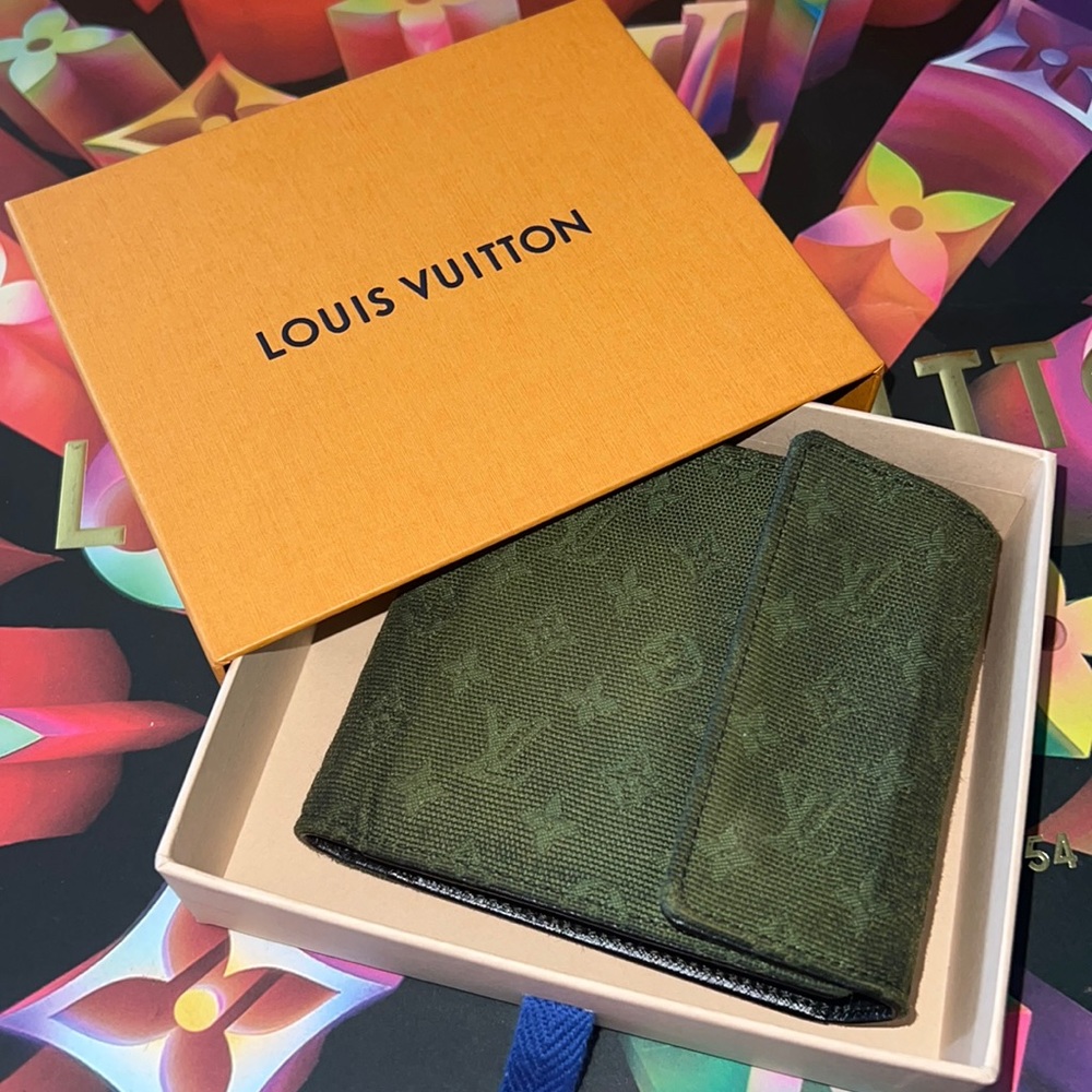 Louis Vuitton Green Monogram Canvas Wallet